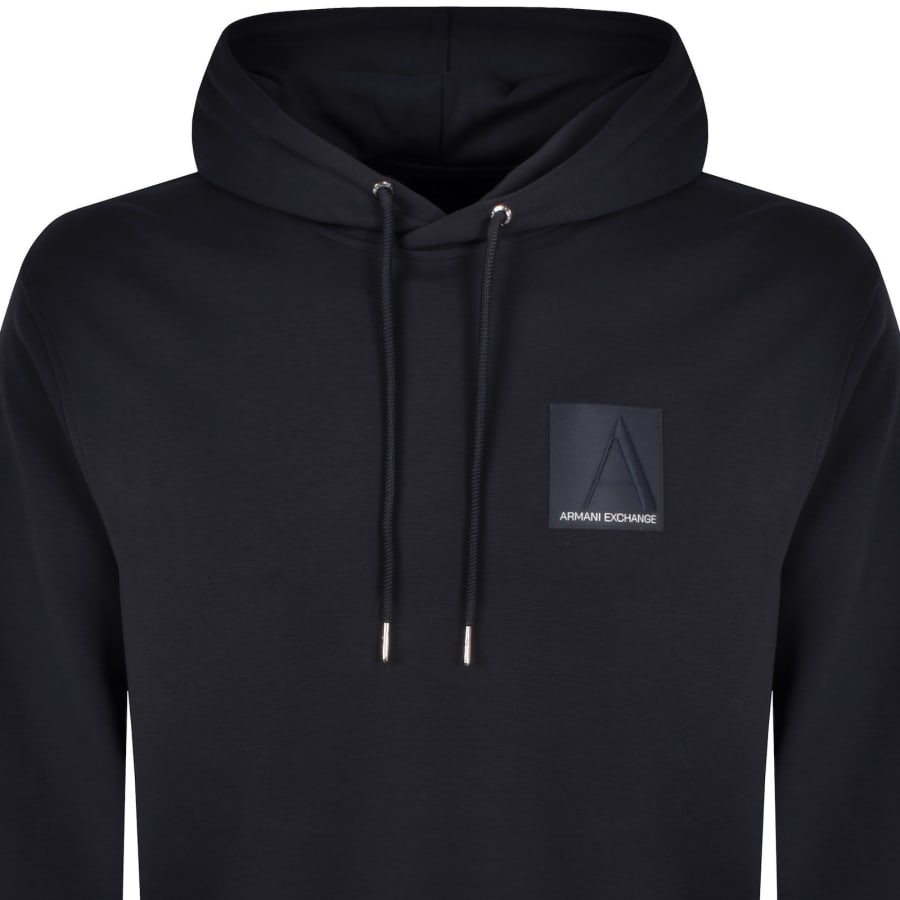Armani Exchange Logo Hoodie Navy Mainline Menswear